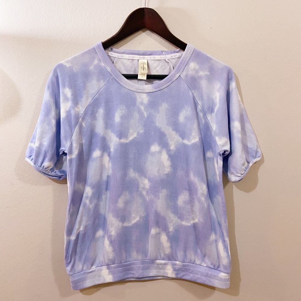 Jessica Simpson Tie Dye Short Sleeve Sweat Shirt Size Small